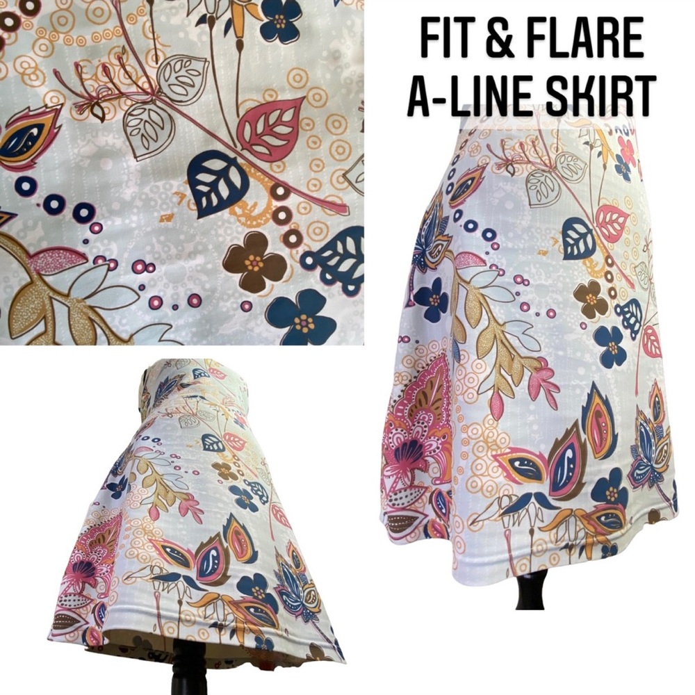Aventura BLUE Floral Fit Flare Stretch Double Strap Athleisure Tank Dress Wmn Sm - Picture 8 of 16